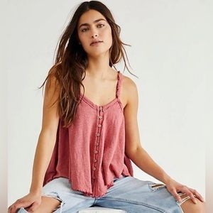 Free People dream Weaver flowy button front.